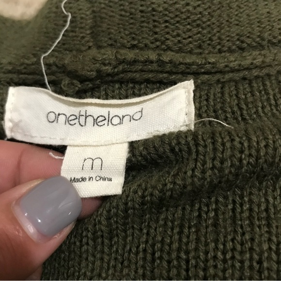 one the land | Fringe Diagonal Zip Cardigan - Picture 9 of 10